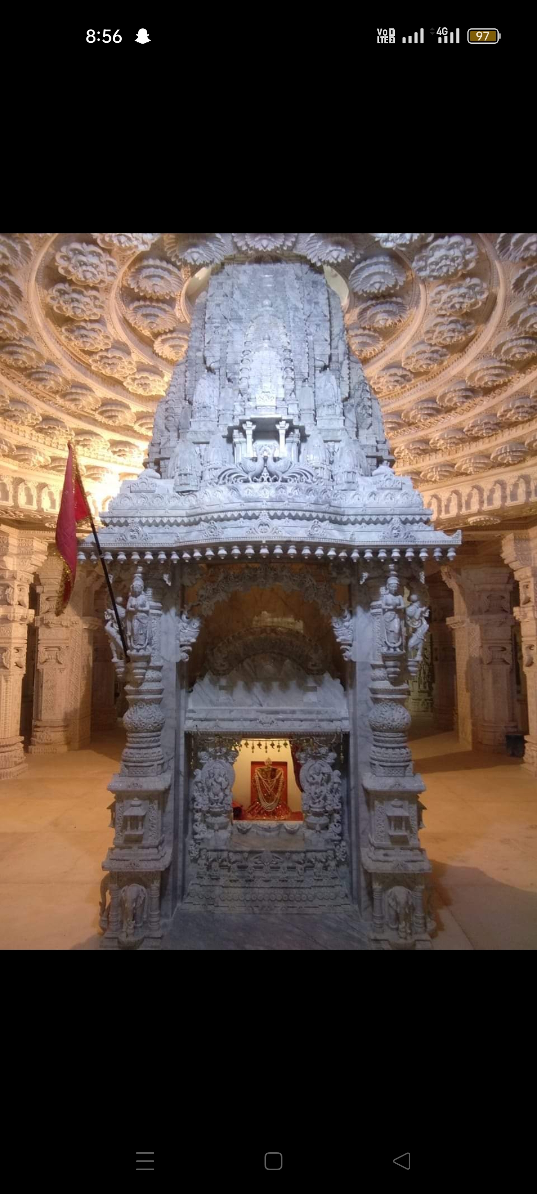 Completed marble temple project